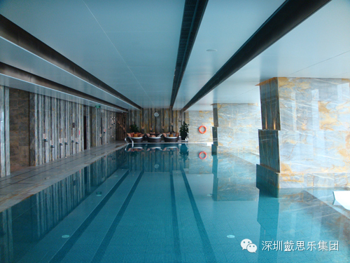 戴思乐深圳京基100瑞吉酒店室内泳池项目