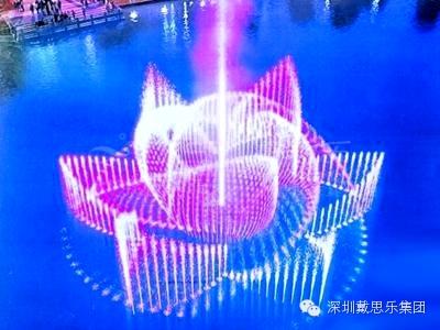 水上莲花喷泉