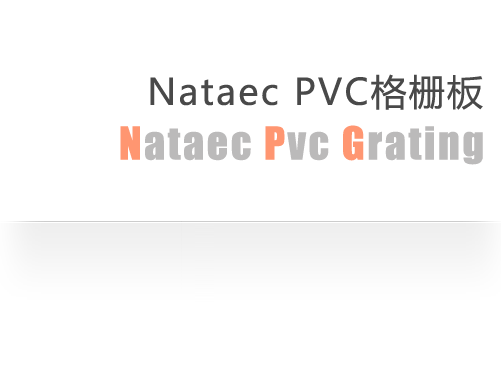 Natare PVC格栅板